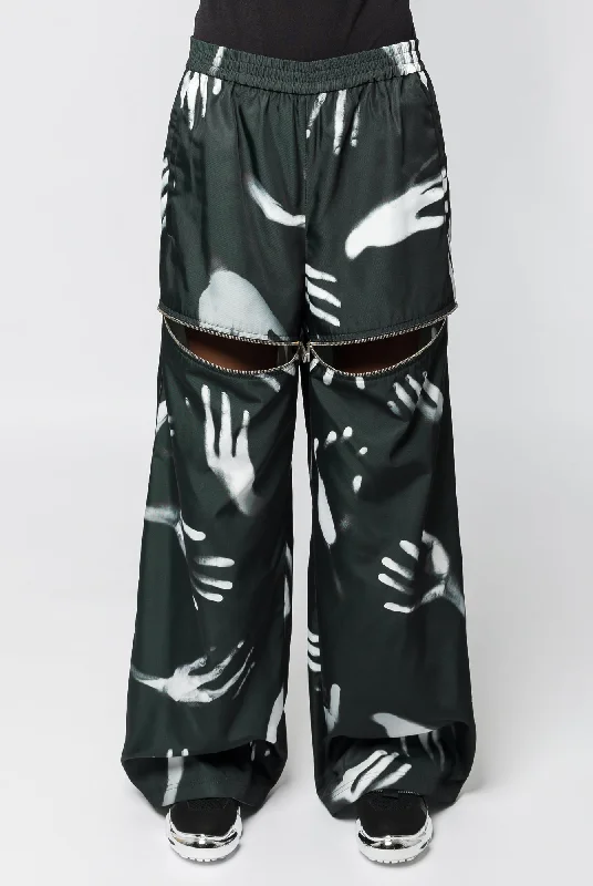 Area Handprint Slit Track Pant