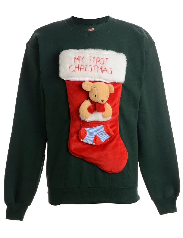 Label Novelty Christmas Sweatshirt