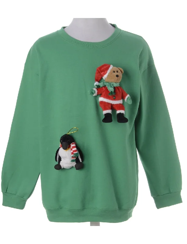 Label Novelty Christmas Sweatshirt