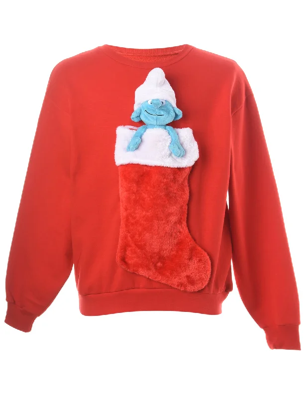 Label Novelty Christmas Sweatshirt