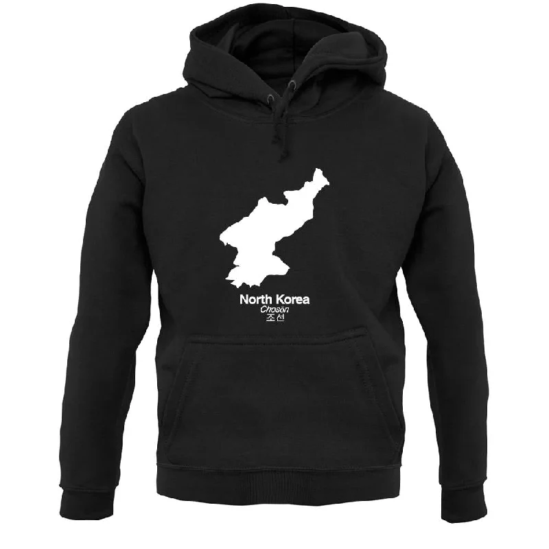 North Korea Silhouette Unisex Hoodie