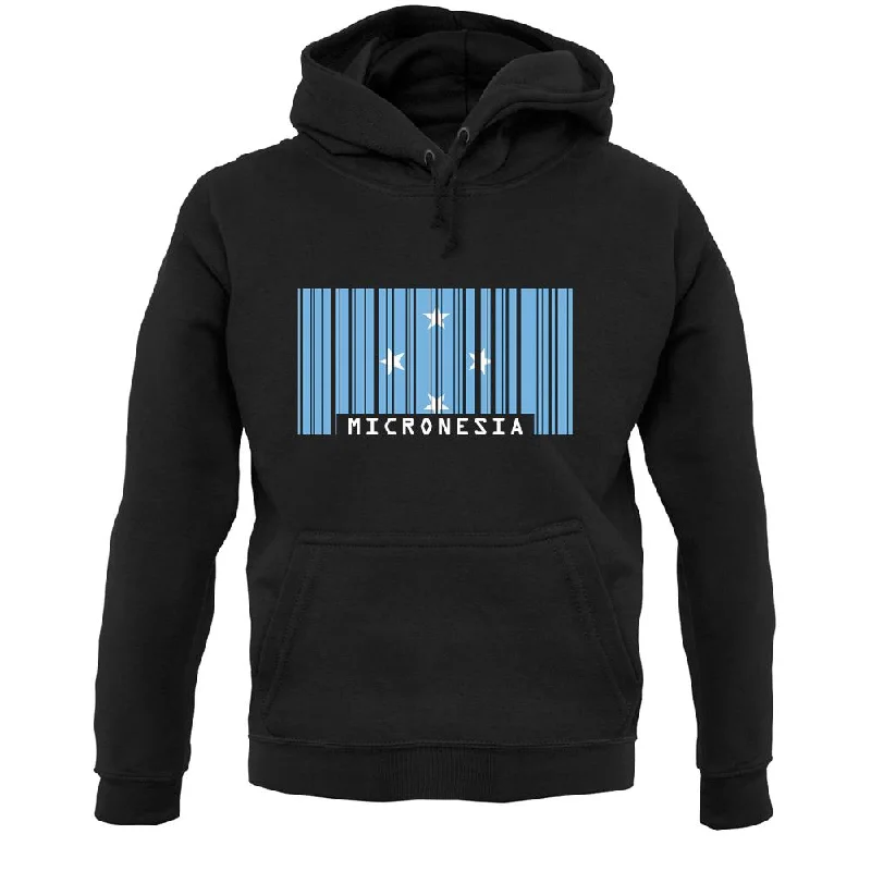 Micronesia Barcode Style Flag Unisex Hoodie