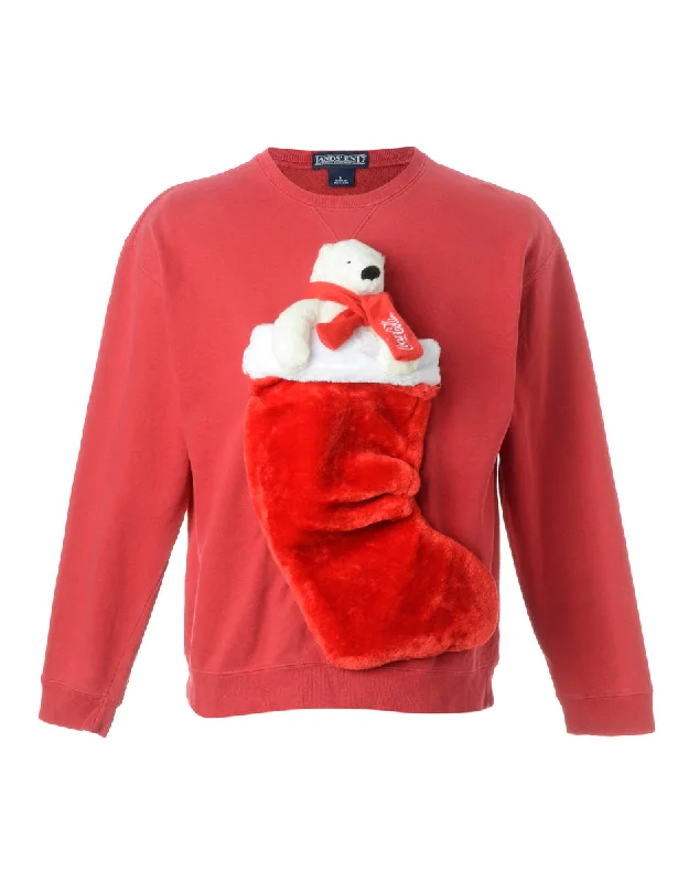 Label Novelty Christmas Sweatshirt