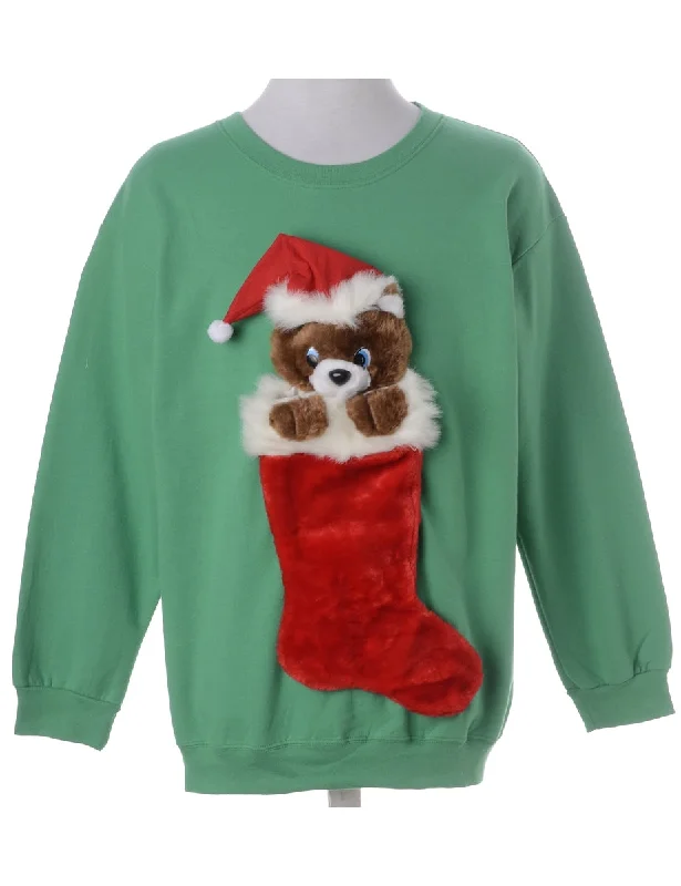 Label Novelty Christmas Sweatshirt