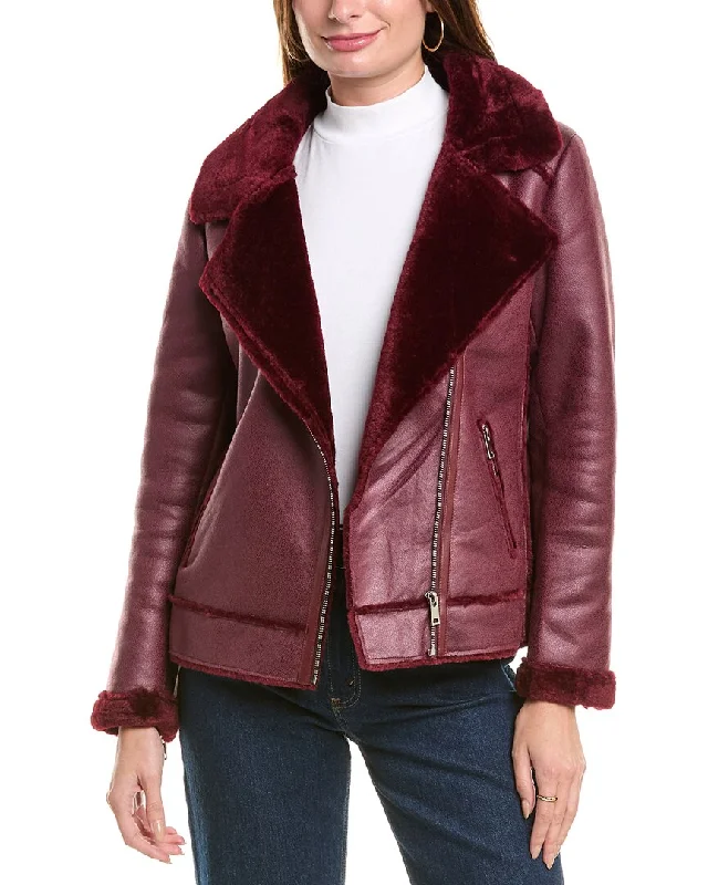 La Fiorentina Woven Jacket Beaded Sequined Faux Fur