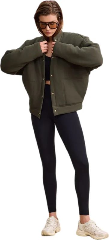 Moon Classic Oversized Padded Bomber Jacket - Women's|-|Blouson aviateur matelassé surdimensionné Moon Classic - Femme Cotton Fabric Linen Fabric Terry Fabric Moon Classic Oversized Padded Bomber Jacket - Women's|-|Blouson aviateur matelassé surdimensionné Moon Classic - Femme Cotton Fabric Linen Fabric Terry Fabric