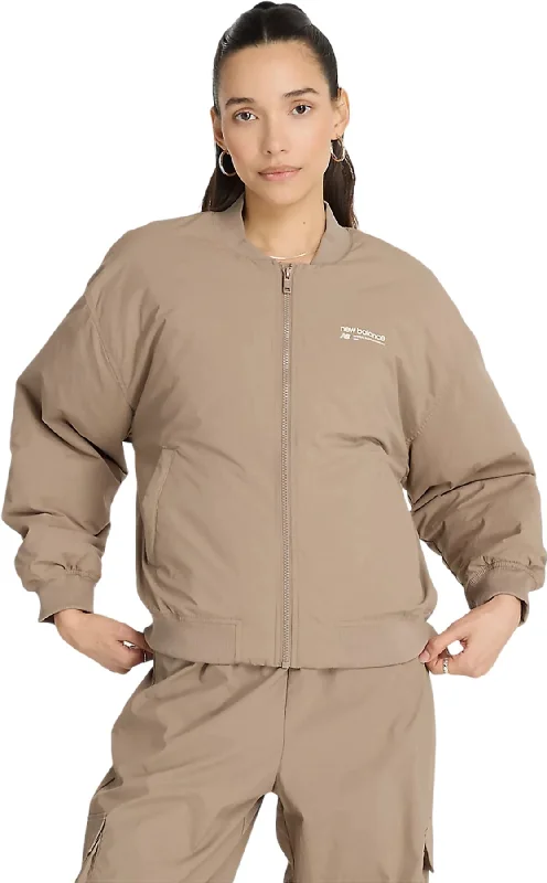 Linear Heritage Woven Bomber Jacket - Women's|-|Blouson aviateur tissé Linear Heritage - Femme Collared Crew Neck Turtle Neck Linear Heritage Woven Bomber Jacket - Women's|-|Blouson aviateur tissé Linear Heritage - Femme Collared Crew Neck Turtle Neck