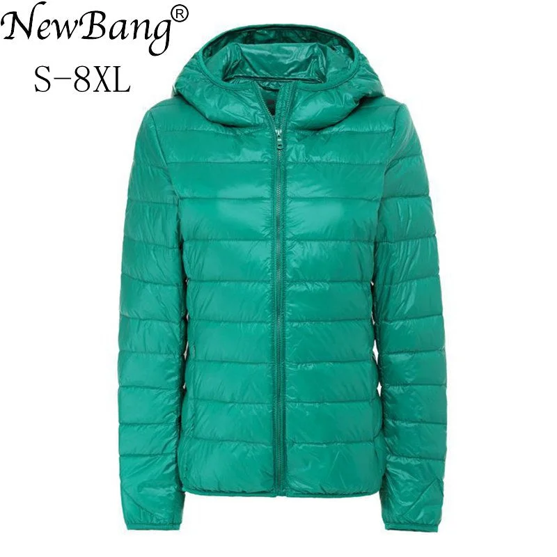 NewBang Brand 7XL 8XL Women's Down Coat Ultra Light Down Jacket Women Hooded Female Big Size Winter Feather Warm Jacket Chenille Fabric Brocade Fabric Lace Fabric NewBang Brand 7XL 8XL Women's Down Coat Ultra Light Down Jacket Women Hooded Female Big Size Winter Feather Warm Jacket Chenille Fabric Brocade Fabric Lace Fabric