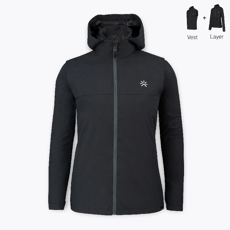 Women's NS40 Light Jacket Core Black Anti-Shrink Durable Soft