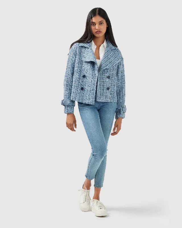 Power Over Me Tweed Jacket Faux Fur Fabric Real Fur Fabric Shearling Fabric