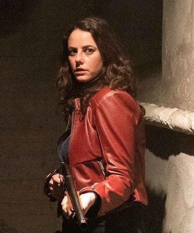 Resident Evil Claire Redfield Leather Jacket Rayon Fabric Velvet Fabric Corduroy Fabric Resident Evil Claire Redfield Leather Jacket Rayon Fabric Velvet Fabric Corduroy Fabric