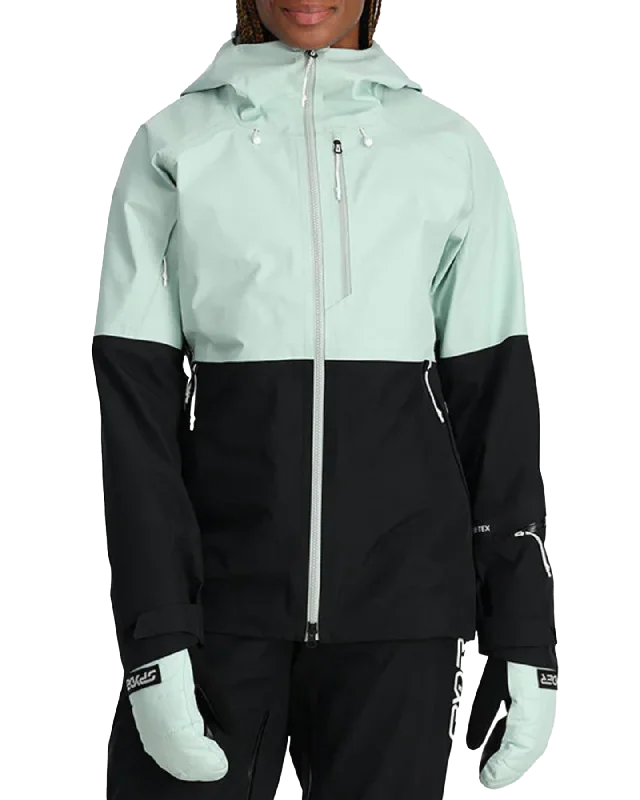 Spyder Women's Solitaire Gtx Shell Jacket - Wintergreen Chenille Blend Fleece Blend Nylon Blend Spyder Women's Solitaire Gtx Shell Jacket - Wintergreen Chenille Blend Fleece Blend Nylon Blend