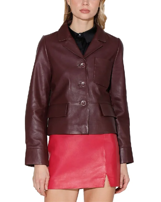 Walter Baker Karter Leather Jacket Elegant Classic Vintage