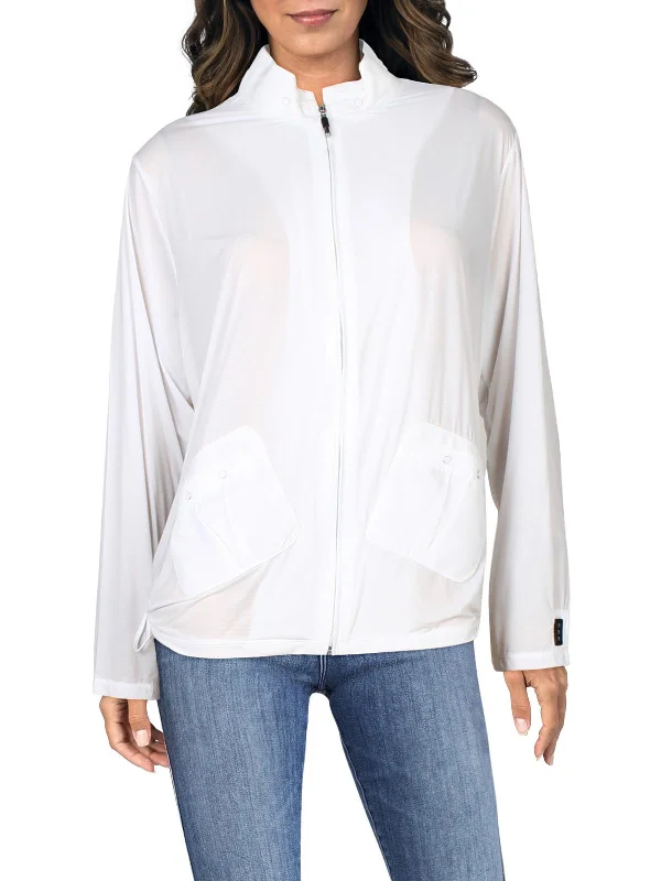 Womens Lightweight Long Sleeves Soft Shell Jacket Layered Multi-layer Single Layer