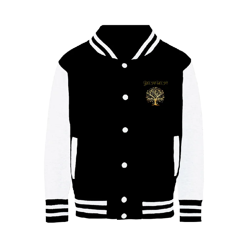 Yahuah-Tree of Life 01 Designer AWDis Varsity Jacket (4 colors) Polka Dot Checkered Tartan Yahuah-Tree of Life 01 Designer AWDis Varsity Jacket (4 colors) Polka Dot Checkered Tartan