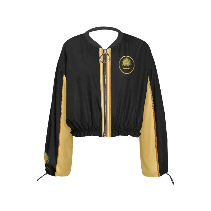 Yahuah-Tree of Life 03-01 Designer Chiffon Cropped Jacket Basic T-Shirt Crew Neck Short Sleeve Yahuah-Tree of Life 03-01 Designer Chiffon Cropped Jacket Basic T-Shirt Crew Neck Short Sleeve