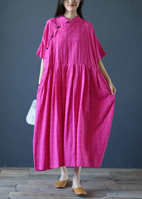 Fine Rose Oversized Exra Large Hem Cotton Maxi Dress Short Sleeve Trendy Maxi Dress with Straps Fine Rose Oversized Exra Large Hem Cotton Maxi Dress Short Sleeve Trendy Maxi Dress with Straps