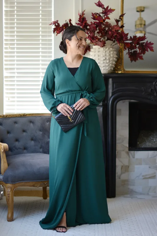 Sofie Emerald Green Maxi Dress Chic Summer Floral Maxi Dress