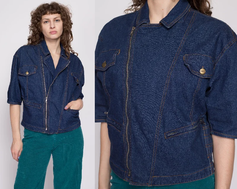 80s Marithe Francois Girbaud Denim Jacket - Small Front Pockets Side Pockets Patch Pockets 80s Marithe Francois Girbaud Denim Jacket - Small Front Pockets Side Pockets Patch Pockets