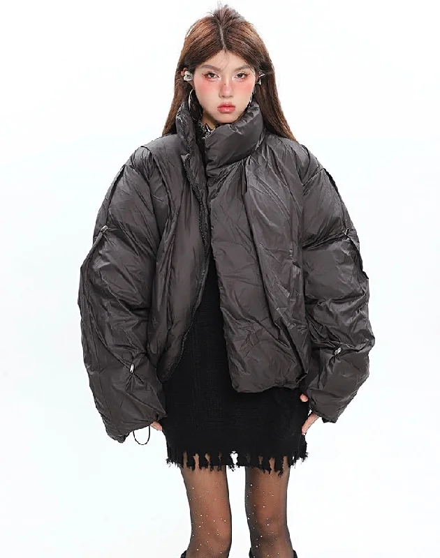 Aimee Solid Color Zip Up Bomber Turtleneck Long Sleeve Jacket Stand-Up Collar Roll-Neck Collar Turtle Neck Aimee Solid Color Zip Up Bomber Turtleneck Long Sleeve Jacket Stand-Up Collar Roll-Neck Collar Turtle Neck