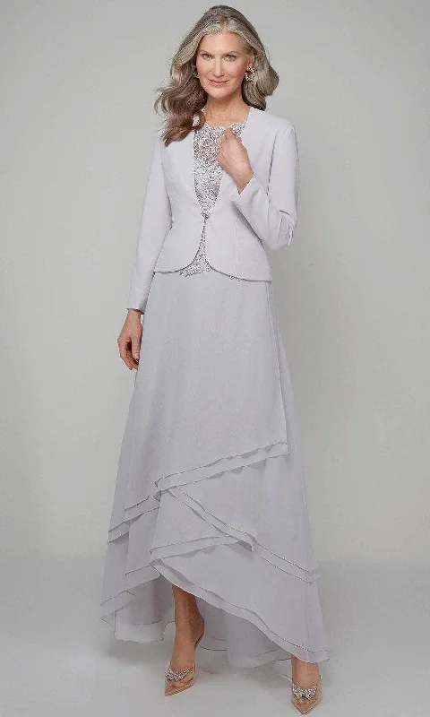 Alyce Paris 27608 - A-Line Formal Dress With Jacket Hoodie Zip-Up Jacket Button-Up Jacket Alyce Paris 27608 - A-Line Formal Dress With Jacket Hoodie Zip-Up Jacket Button-Up Jacket