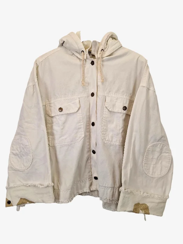 Assorted Brands Dropped Shoulder Dakota Off White Jacket Size XXXL Welt Pockets Slit Pockets Flap Pockets Assorted Brands Dropped Shoulder Dakota Off White Jacket Size XXXL Welt Pockets Slit Pockets Flap Pockets