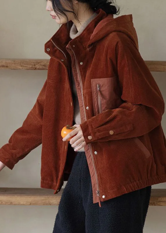 Boho Brown Oversized Patchwork Warm Fleece Corduroy Jackets Winter Tiered Jacket Buttoned Jacket Zippered Jacket Boho Brown Oversized Patchwork Warm Fleece Corduroy Jackets Winter Tiered Jacket Buttoned Jacket Zippered Jacket