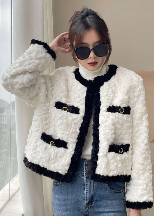 Boho White O-Neck thick Faux Fur Jackets Winter Hooded Jacket Caped Jacket Shawl Collar Jacket Boho White O-Neck thick Faux Fur Jackets Winter Hooded Jacket Caped Jacket Shawl Collar Jacket
