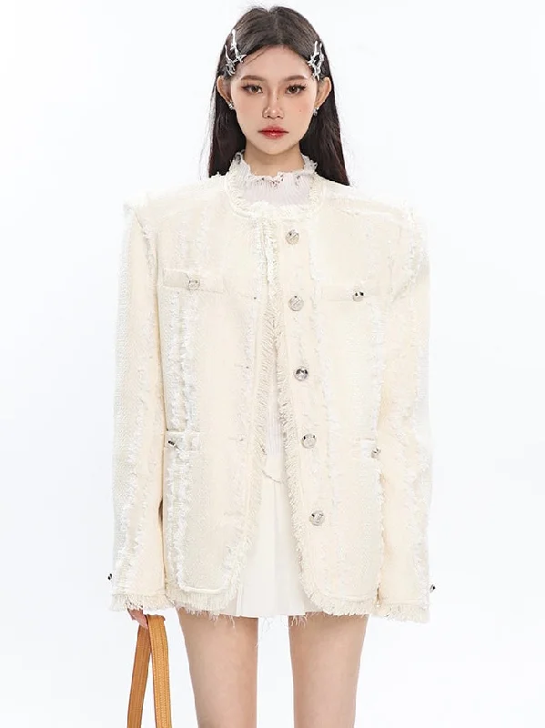 Francia French Solid Color Button Up Long Sleeve Jacket Chenille Jacket Brocade Jacket Lace Jacket Francia French Solid Color Button Up Long Sleeve Jacket Chenille Jacket Brocade Jacket Lace Jacket
