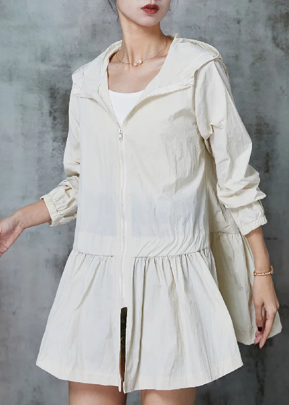 French Beige Exra Large Hem Patchwork Cotton UPF 50+ Coat Jacket Spring Lace Jacket Ribbed Jacket Sequined Jacket French Beige Exra Large Hem Patchwork Cotton UPF 50+ Coat Jacket Spring Lace Jacket Ribbed Jacket Sequined Jacket