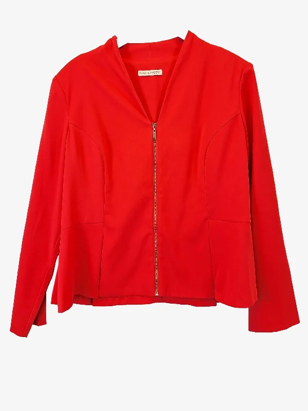 Gina Bacconi Stylish Lightweight Peplum Jacket Size 20 Satin Jacket Silk Jacket Chiffon Jacket Gina Bacconi Stylish Lightweight Peplum Jacket Size 20 Satin Jacket Silk Jacket Chiffon Jacket