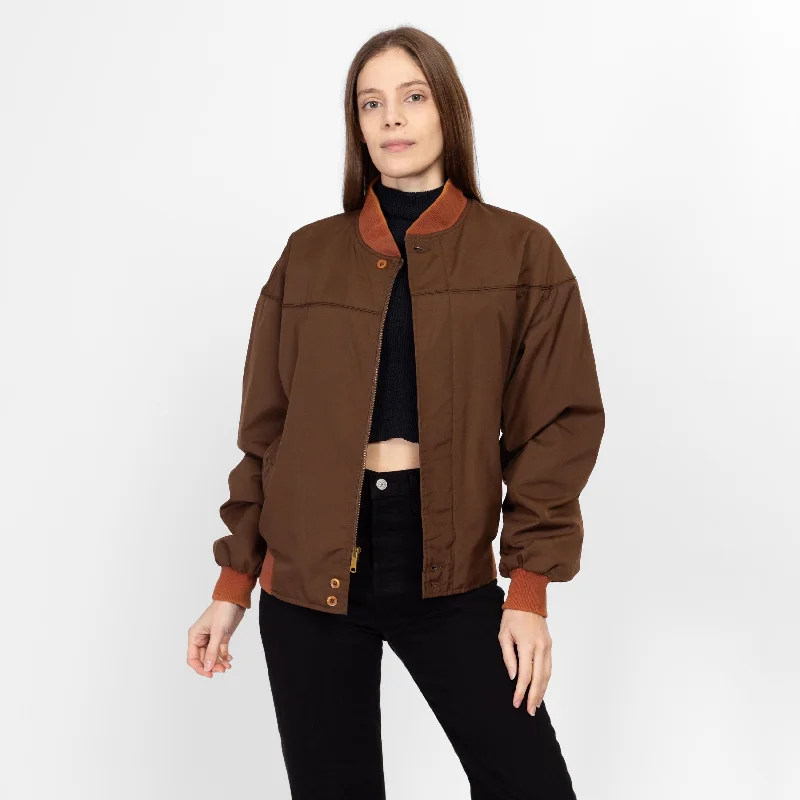 Med-Lrg 80s Two Tone Brown Harrington Jacket Unisex Herringbone Jacket Houndstooth Jacket Plaid Jacket Med-Lrg 80s Two Tone Brown Harrington Jacket Unisex Herringbone Jacket Houndstooth Jacket Plaid Jacket