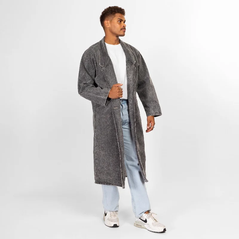 Medium 80s Acid Wash Grey Denim Duster Jacket Satin Fabric Silk Fabric Chiffon Fabric Medium 80s Acid Wash Grey Denim Duster Jacket Satin Fabric Silk Fabric Chiffon Fabric