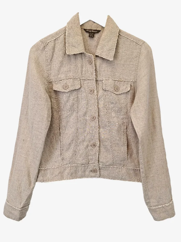 Tommy Bahama Sandy Linen Raw Edge Jacket Size S Hooded Jacket Caped Jacket Shawl Collar Jacket Tommy Bahama Sandy Linen Raw Edge Jacket Size S Hooded Jacket Caped Jacket Shawl Collar Jacket