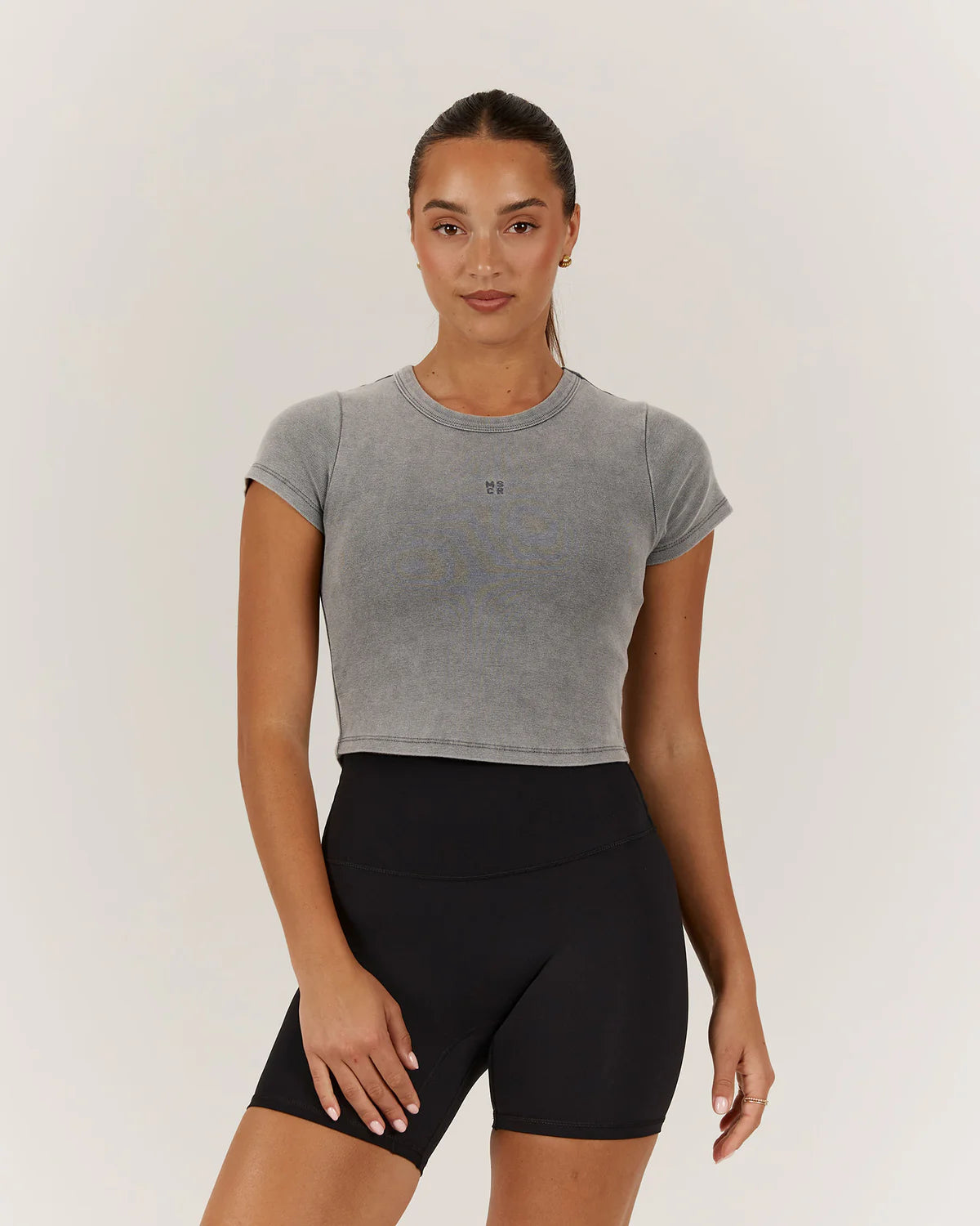 Muscle Republic | Emerson Crop Tee - Grey