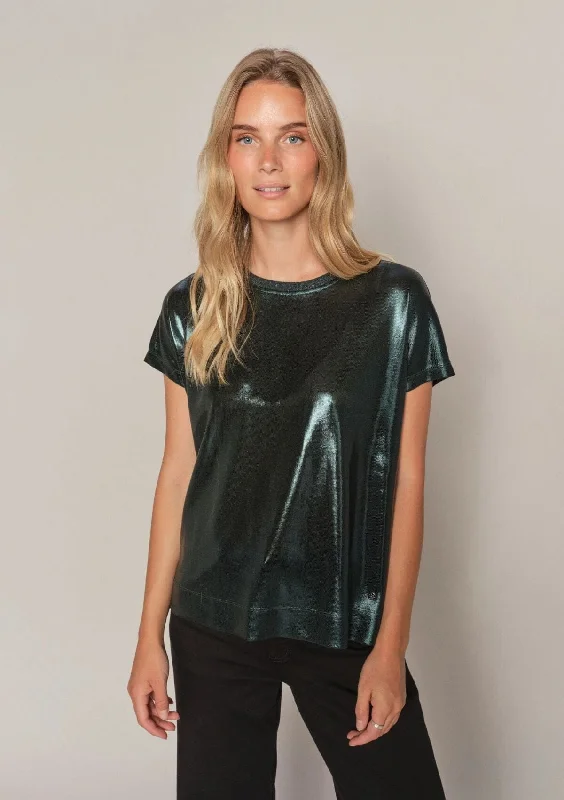 Nivola O-Neck Metallic Tee | Mos Mosh