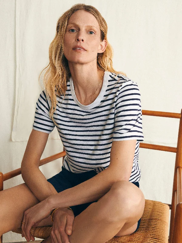 Sunwashed Crew Tee - Regatta Stripe