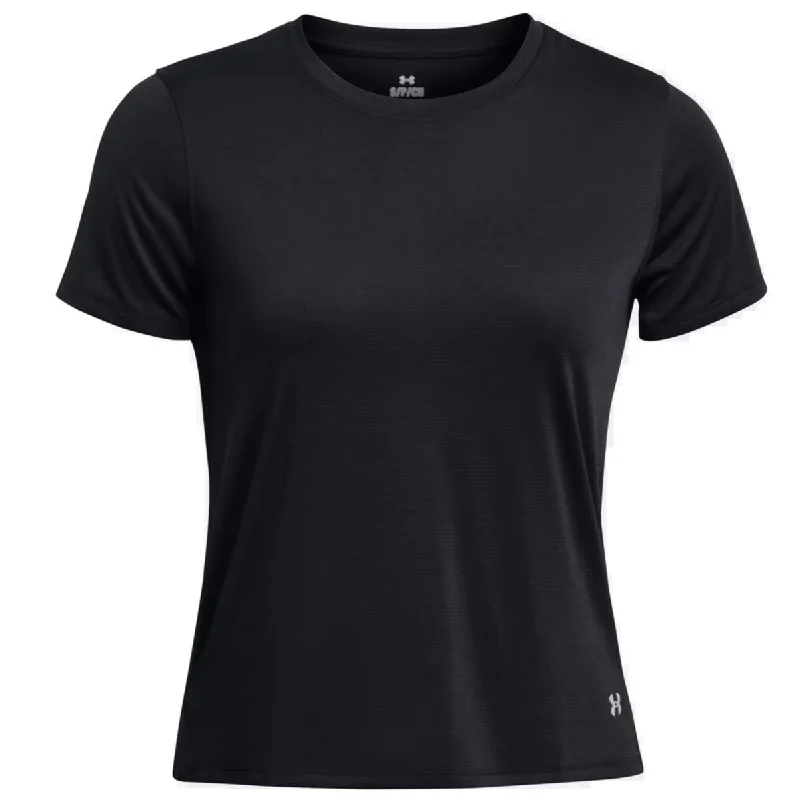 Under Armour Streaker Short Sleeve Tee - Womens - Black/Reflective