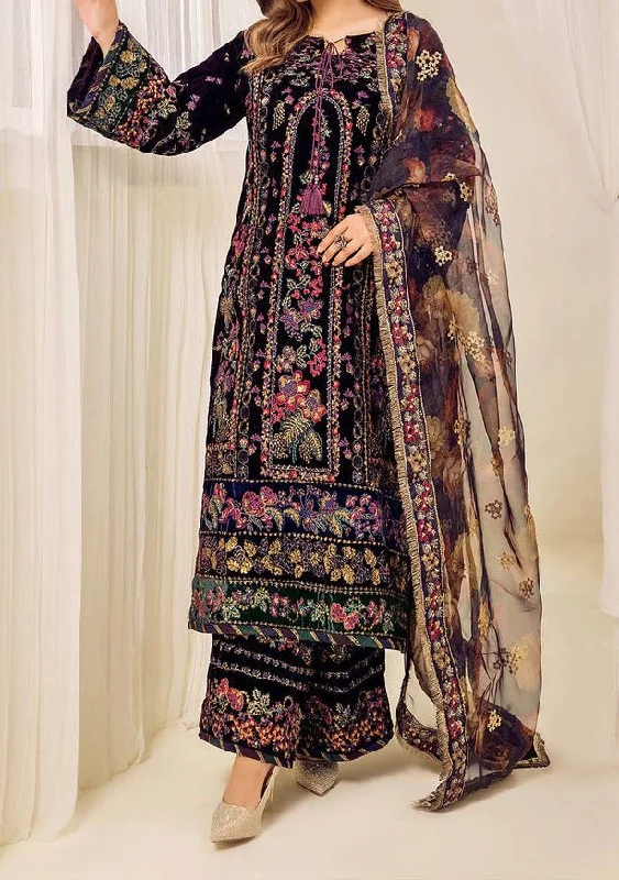 Adan's Libas Pakistani Velvet Luxury Dress