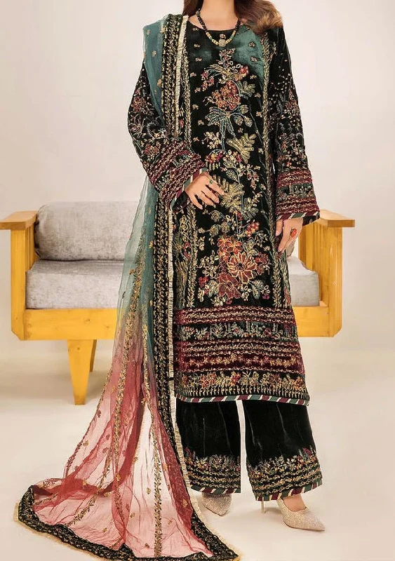 Adan's Libas Pakistani Velvet Luxury Dress