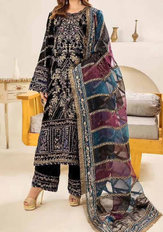 Adan's Libas Pakistani Velvet Luxury Dress
