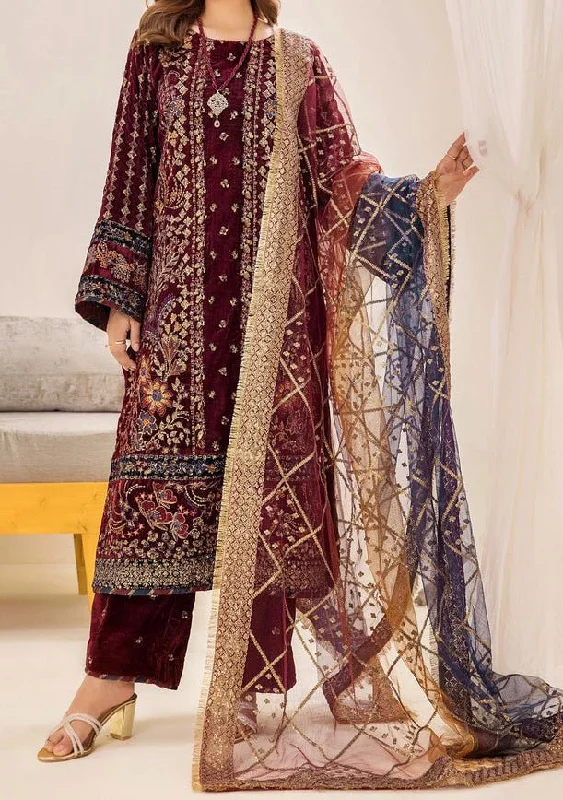 Adan's Libas Pakistani Velvet Luxury Dress