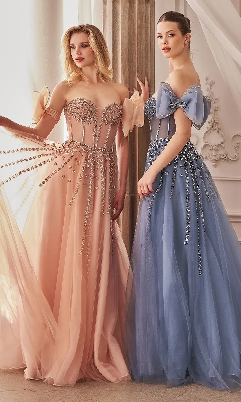 Strapless Long Prom Dress: Andrea and Leo A1338