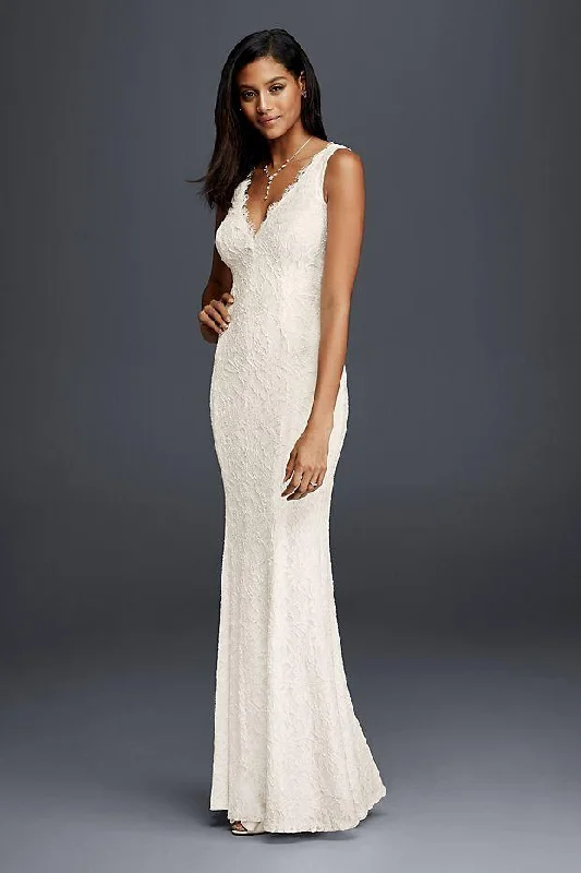 Decode 1.8 - Scalloped V-Neck Lace Sheath Dress 183626SC