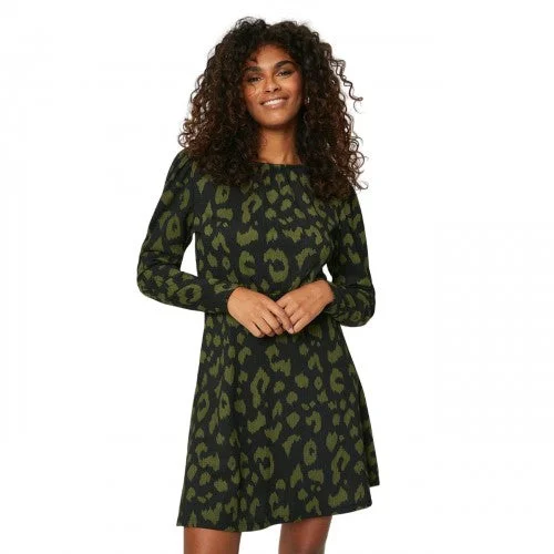 Dorothy Perkins Womens/Ladies Leopard Print Puff Sleeve Mini Dress Casual Mini Dress with Pockets Dorothy Perkins Womens/Ladies Leopard Print Puff Sleeve Mini Dress Casual Mini Dress with Pockets