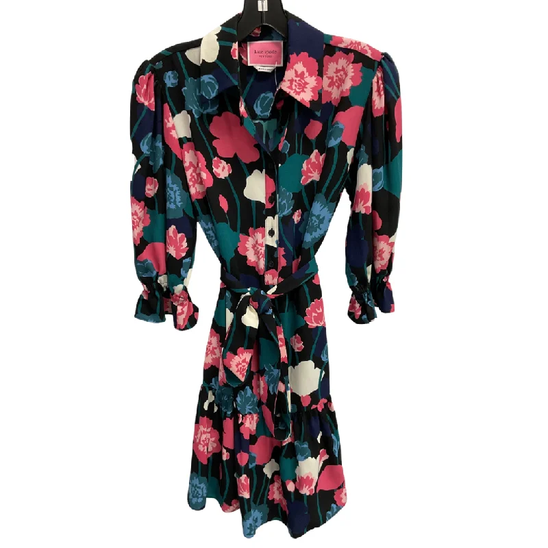 Dress Casual Short By Kate Spade In Black & Blue, Size: Xs