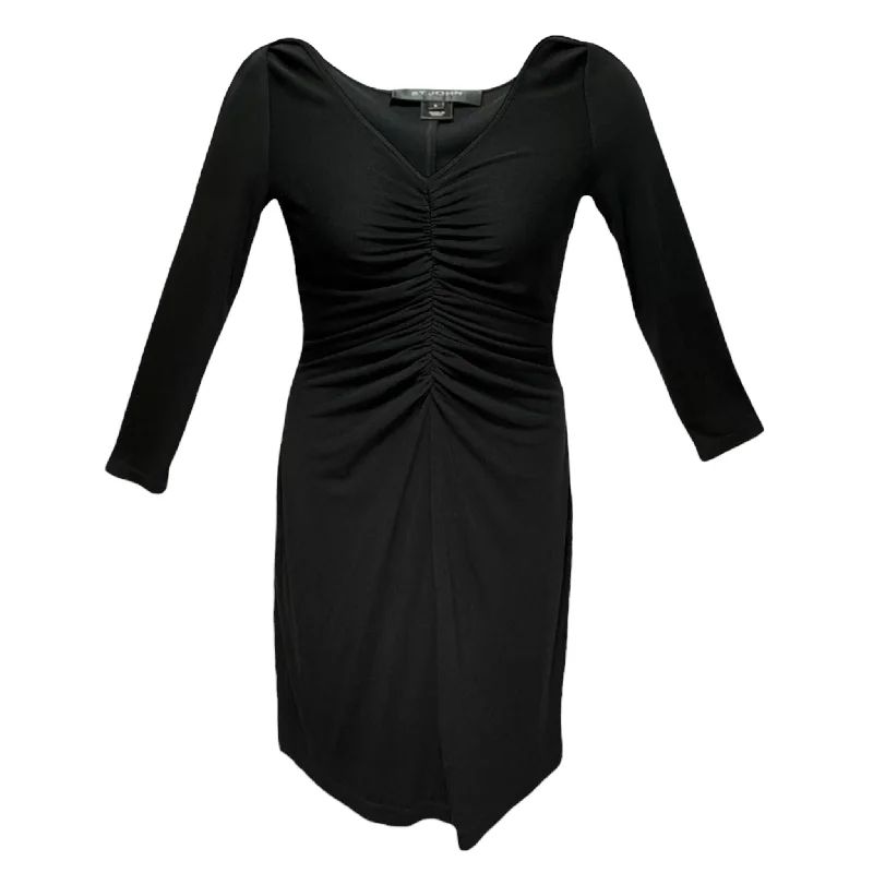 Dress Luxury Designer By St John Collection In Black, Size: 6