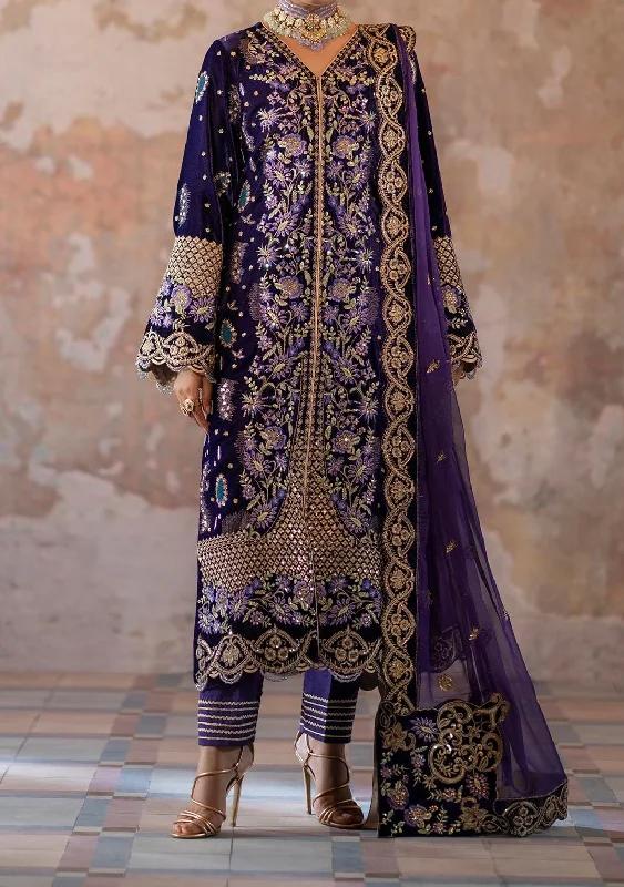Emaan Adeel Saanjh Luxury Velvet  Dress
