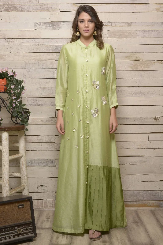 Green Button Down Dress