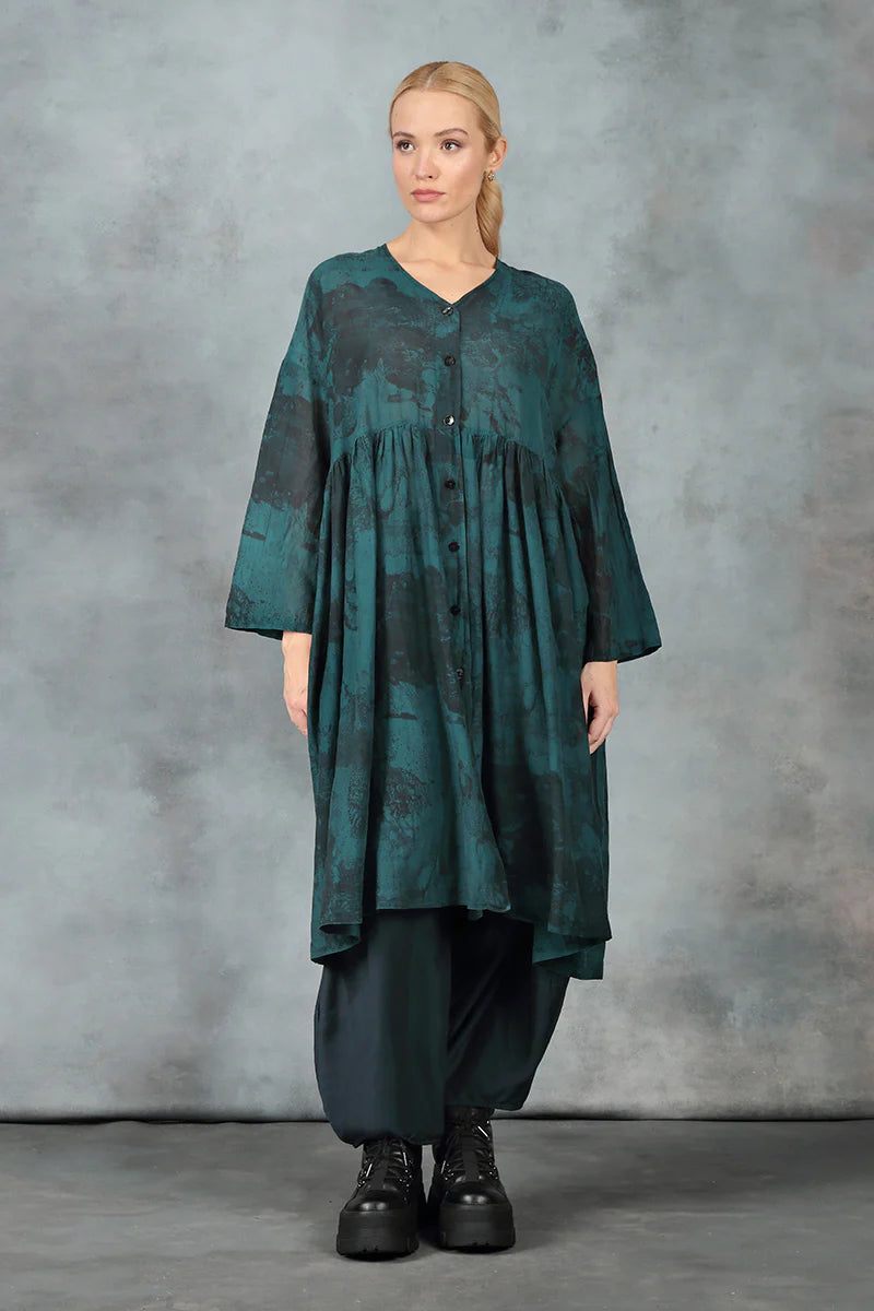 Grizas Emerald Silk Cotton Jacket/Dress 71293